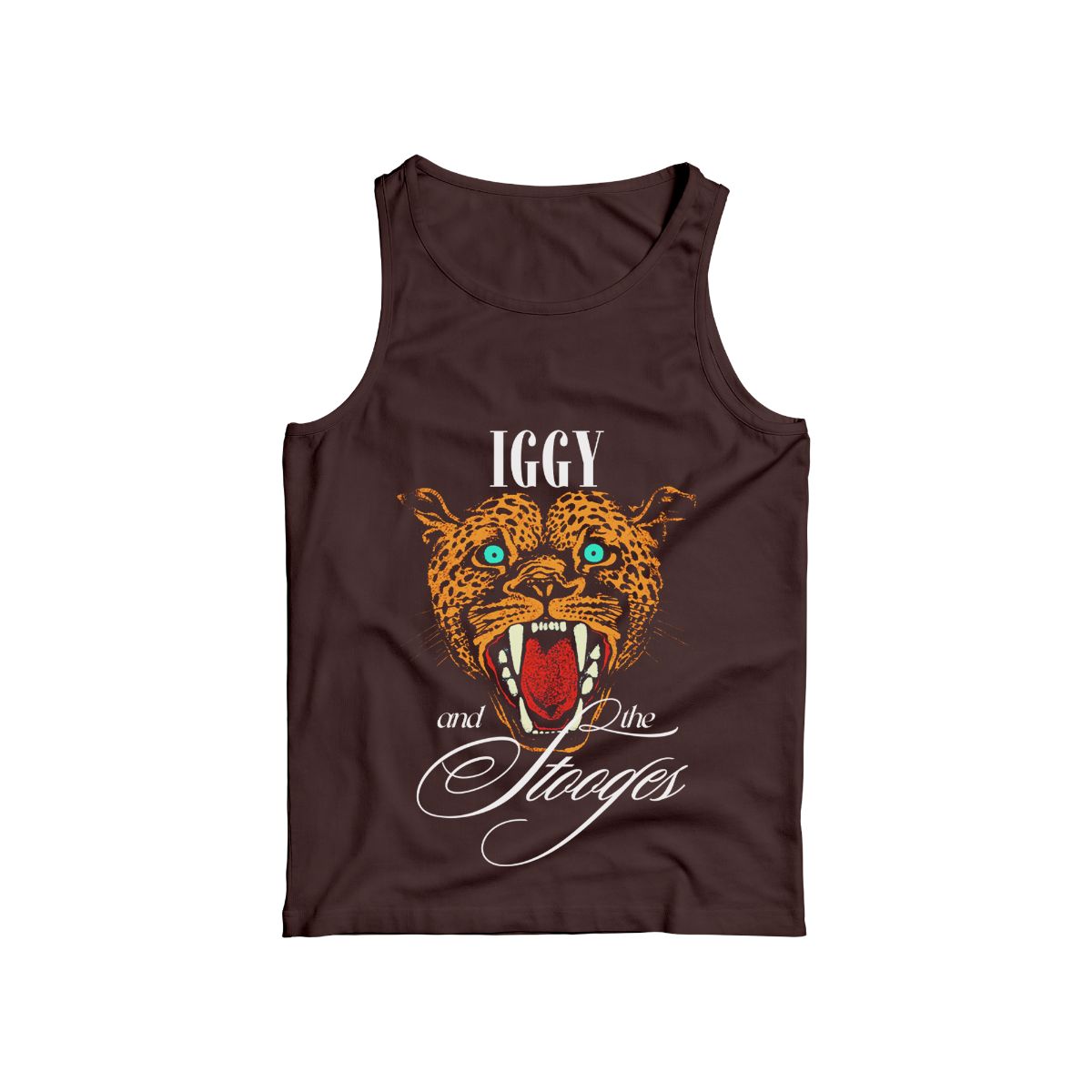 Iggy and The Stooges Leopard Graphic T-Shirt – Vintage Punk Rock Cat Tee