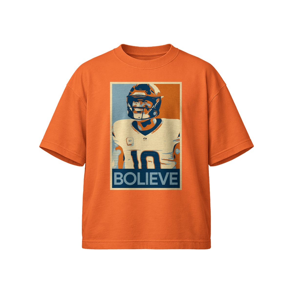 Bolieve Football Graphic T-Shirt – Vintage Sports Motivation Poster Tee
