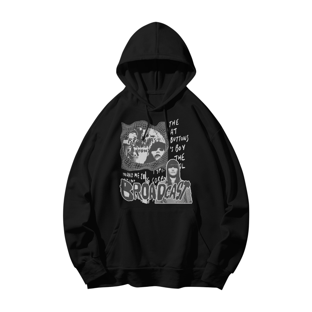 Broadcast Abstract Grunge T-Shirt – Edgy Street Art Graphic Tee