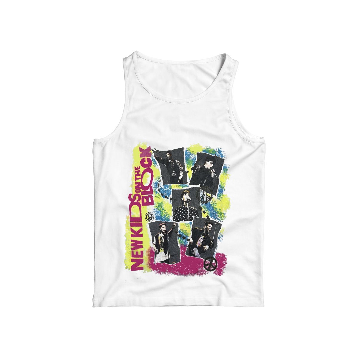 New Kids on the Block 1989 Vintage Graphic Text T-Shirt Retro 80s Pop Band Tee Stylish Typography