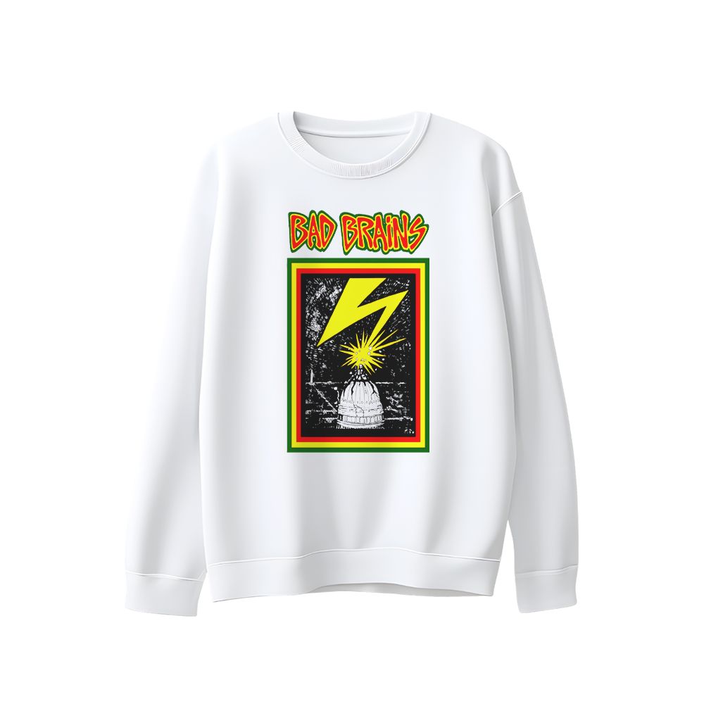 Bad Brains Capital Logo Punk Band T-Shirt Vintage Hardcore Music Tee