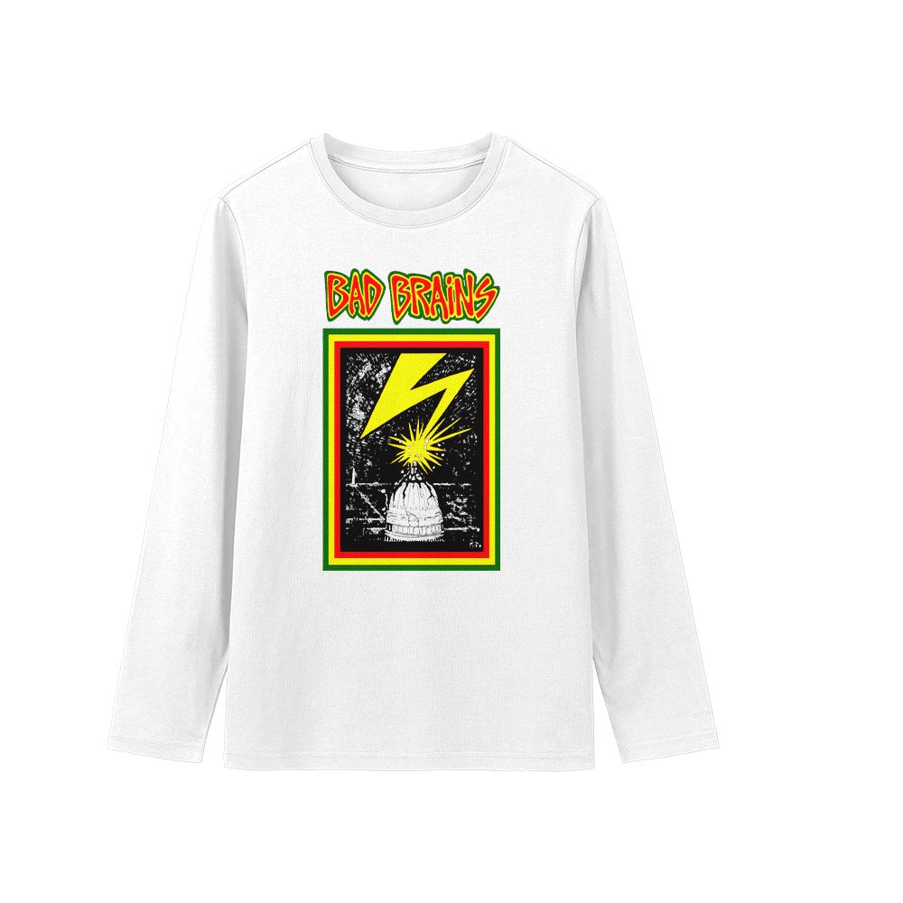 Bad Brains Capital Logo Punk Band T-Shirt Vintage Hardcore Music Tee