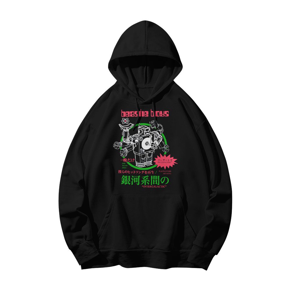 Beastie Boys Intergalactic Robot T-Shirt – Vintage Hip Hop Graphic Tee, Japanese Style Streetwear, Retro Rap Band Shirt