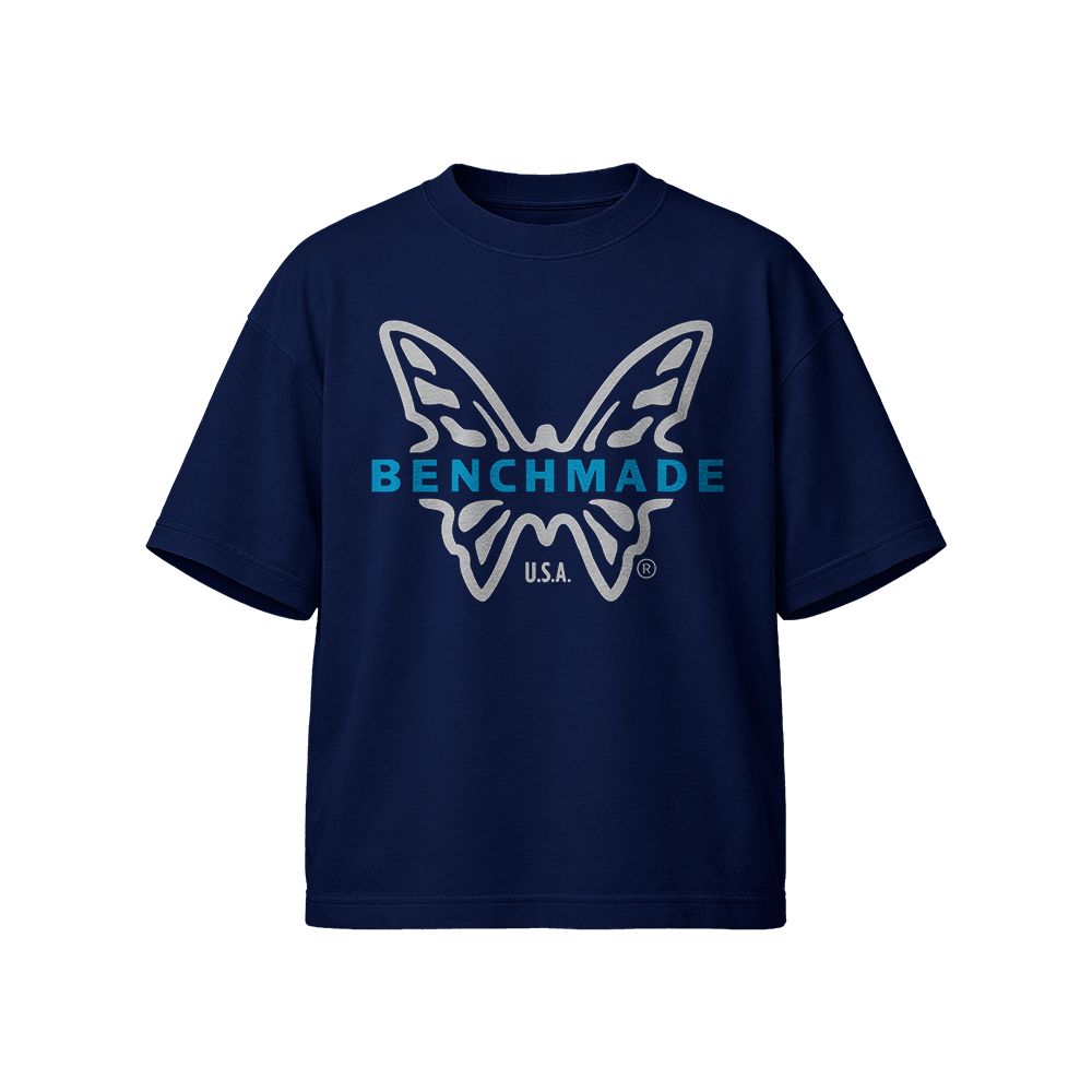 Benchmade Knife Butterfly Logo Vintage T-Shirt, USA Tactical Brand Graphic Tee, Outdoor EDC Streetwear Shirt