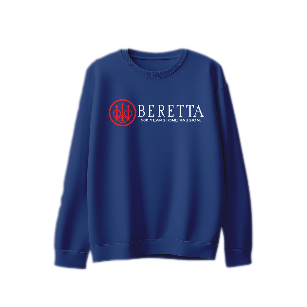 Beretta 500 Years One Passion Vintage Logo T-Shirt, Italian Heritage Brand Graphic Tee, Classic Lifestyle Shirt