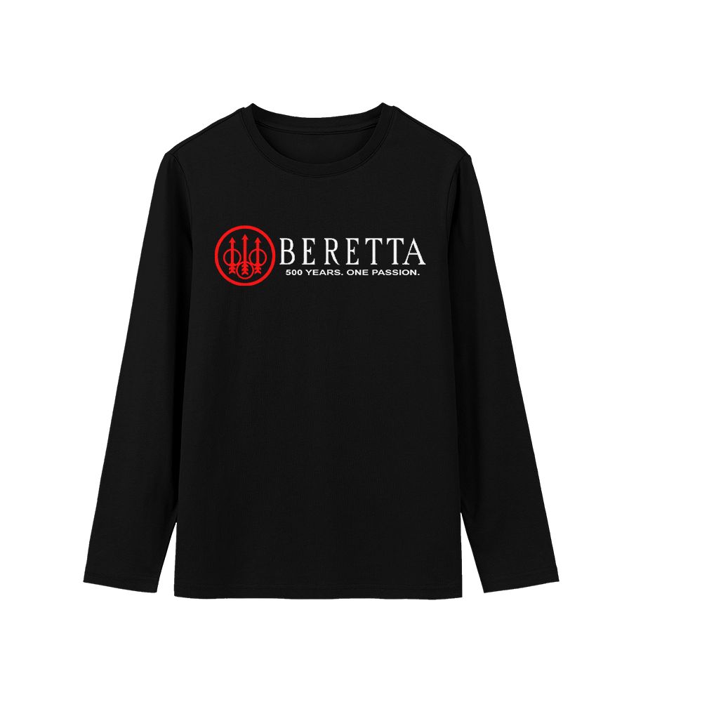 Beretta 500 Years One Passion Vintage Logo T-Shirt, Italian Heritage Brand Graphic Tee, Classic Lifestyle Shirt