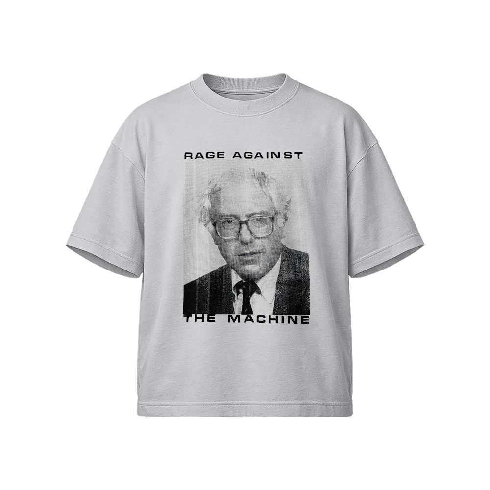 Bernie Sanders Rage Against The Machine Vintage T-Shirt, Political Rock Mashup Graphic Tee, Protest Streetwear