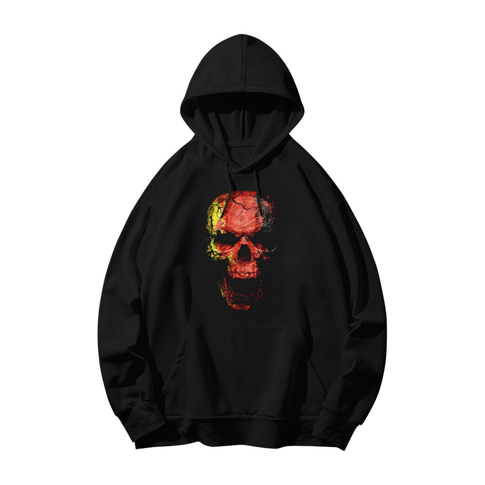 German Biker Skull Vintage T-Shirt, Retro Rock Grunge Graphic Tee, Motorcycle Streetwear Shirt