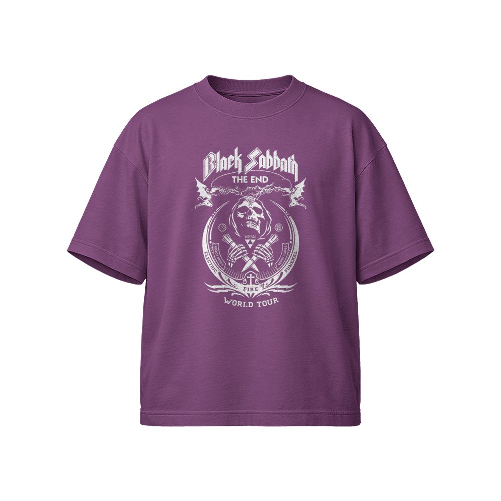 Black Sabbath The End World Tour T-Shirt – Final Tour 2016–2017 Vintage Heavy Metal Band Tee, Ozzy Osbourne Graphic Shirt