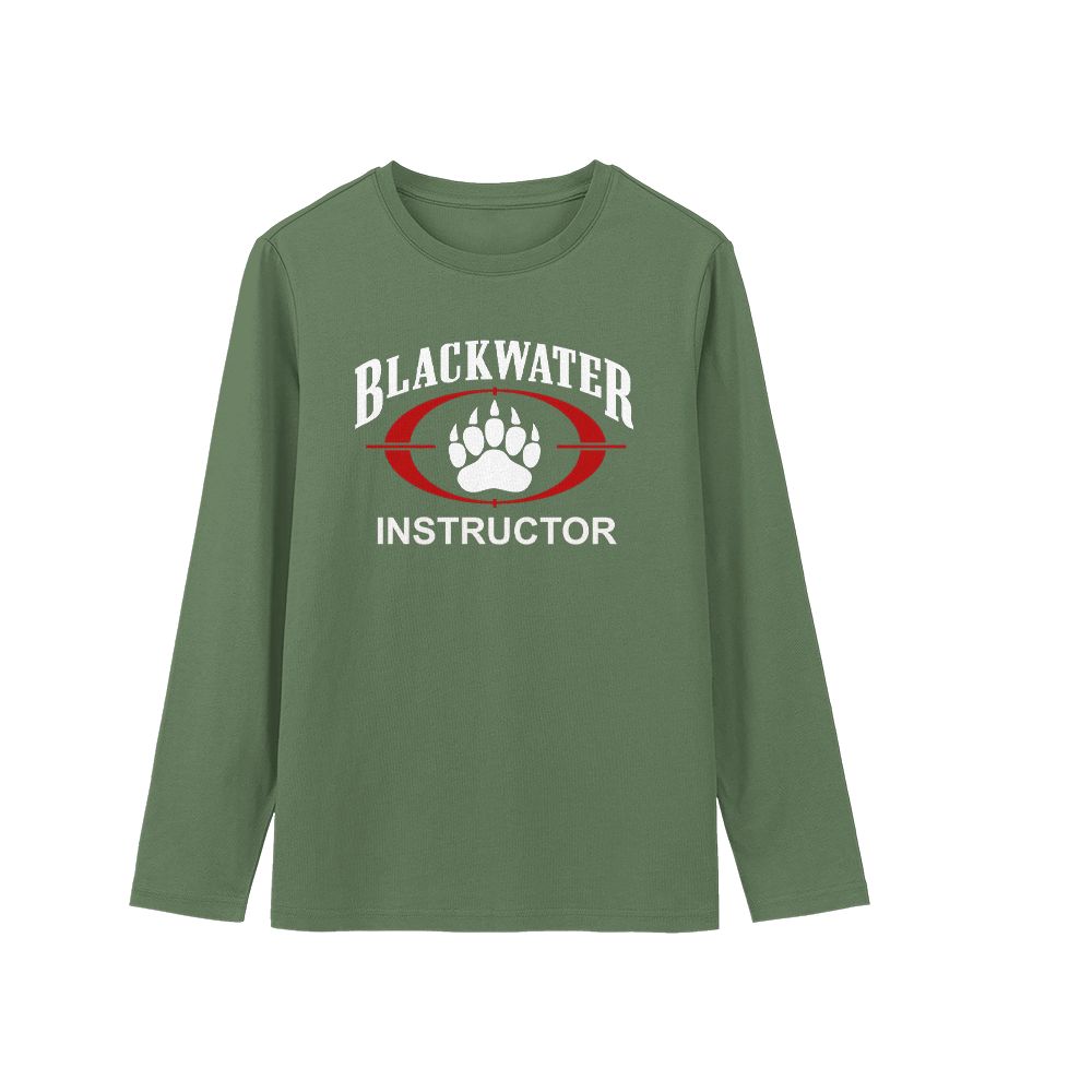 Blackwater Instructor Vintage Tee – Distressed Tactical Military Shirt, Rugged Contractor Style Apparel