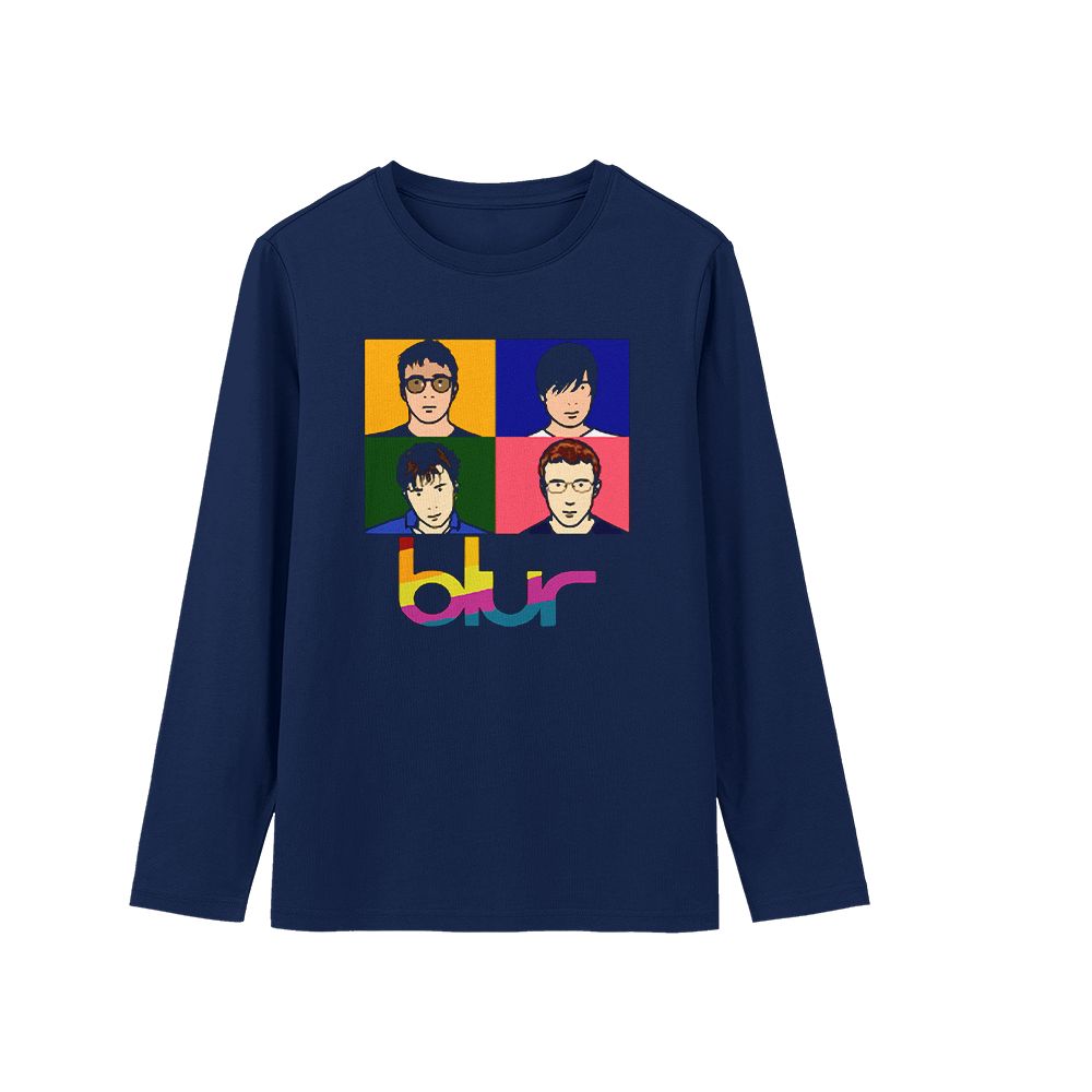 Blur Comic Character T-Shirt Glitch Motion Graphic Tee Abstract Superhero Style Streetwear Shirt Soft Cotton Unisex