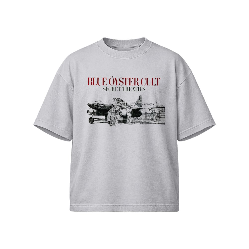 Blue Oyster Cult Secret Treaties T-Shirt Vintage Rock Band Graphic Tee Retro Album Style