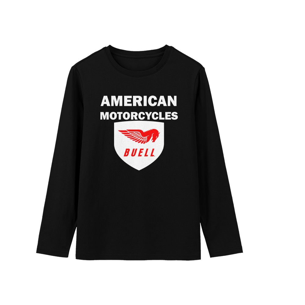 Buell American Motorcycles Logo T-Shirt – Classic Biker Graphic Tee