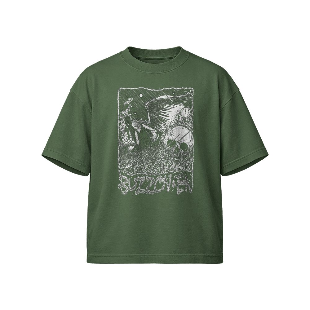 Buzzoven “Apocalyptic Angel” Hardcore Punk T-Shirt – Underground Band Graphic Tee