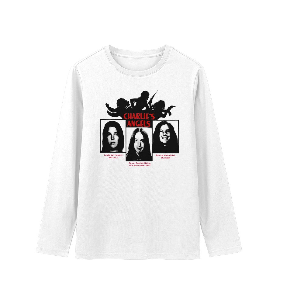 Charles Manson Family Vintage Graphic T-Shirt – True Crime Dark Aesthetic Tee