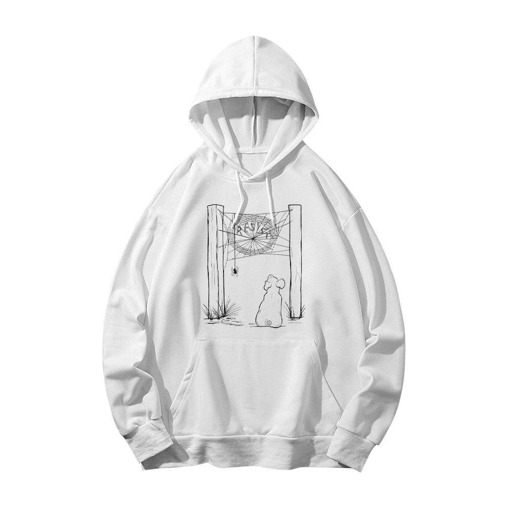 Charlotte Says Resist Dog & Spider Graphic T-Shirt – Artistic Statement Streetwear Tee