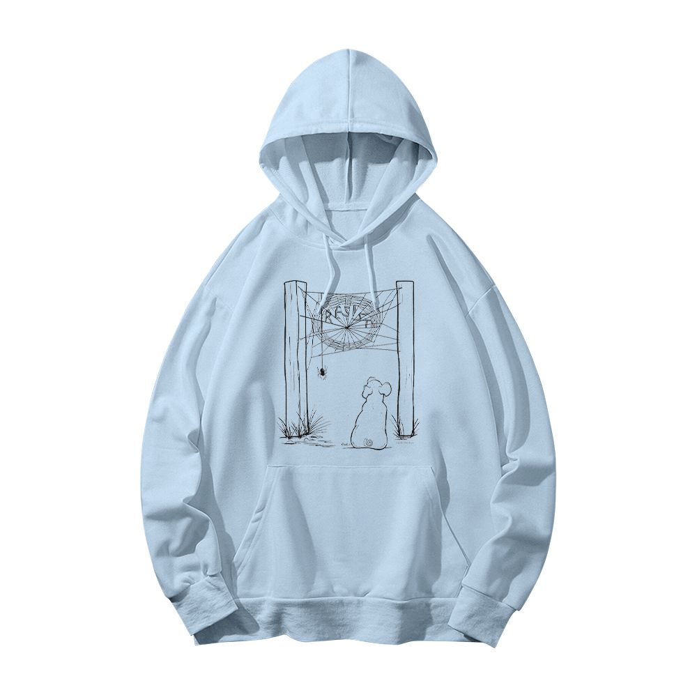 Charlotte Says Resist Dog & Spider Graphic T-Shirt – Artistic Statement Streetwear Tee
