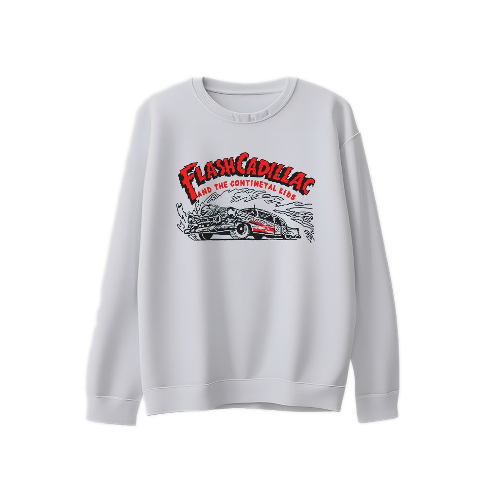 Flash Cadillac and The Continental Kids Vintage Car T-Shirt – Classic Rock Band Graphic Retro Hot Rod Tee