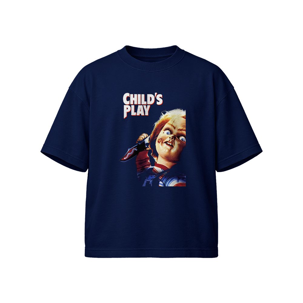 Child’s Play Chucky Knife Horror T-Shirt – Classic Slasher Movie Graphic Vintage Tee