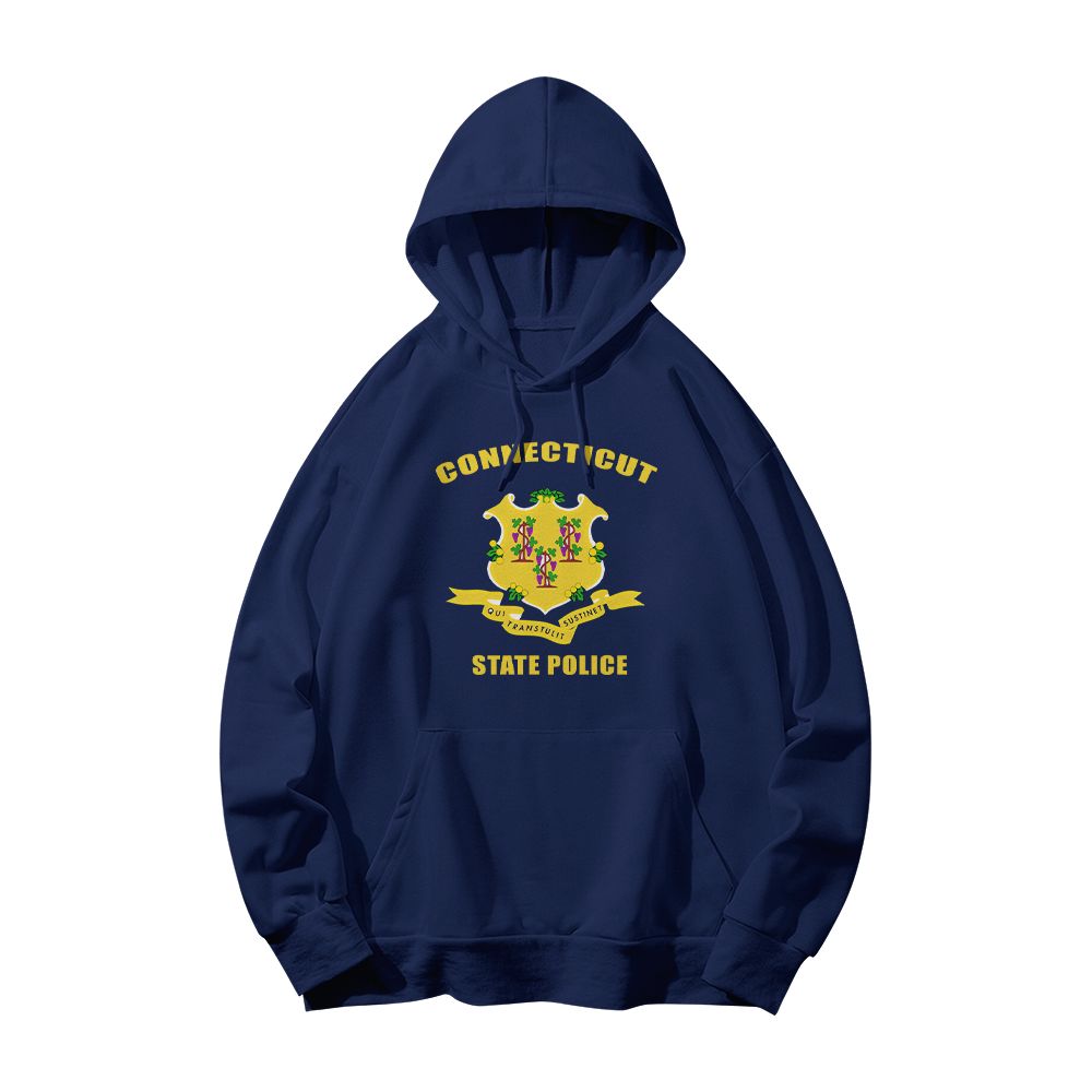 Connecticut State Police Motor Unit Text Graphic T-Shirt