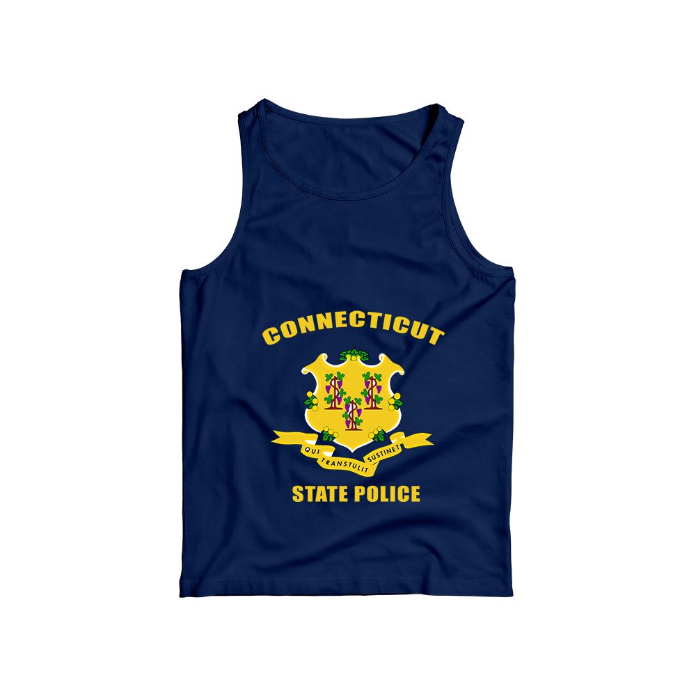 Connecticut State Police Motor Unit Text Graphic T-Shirt