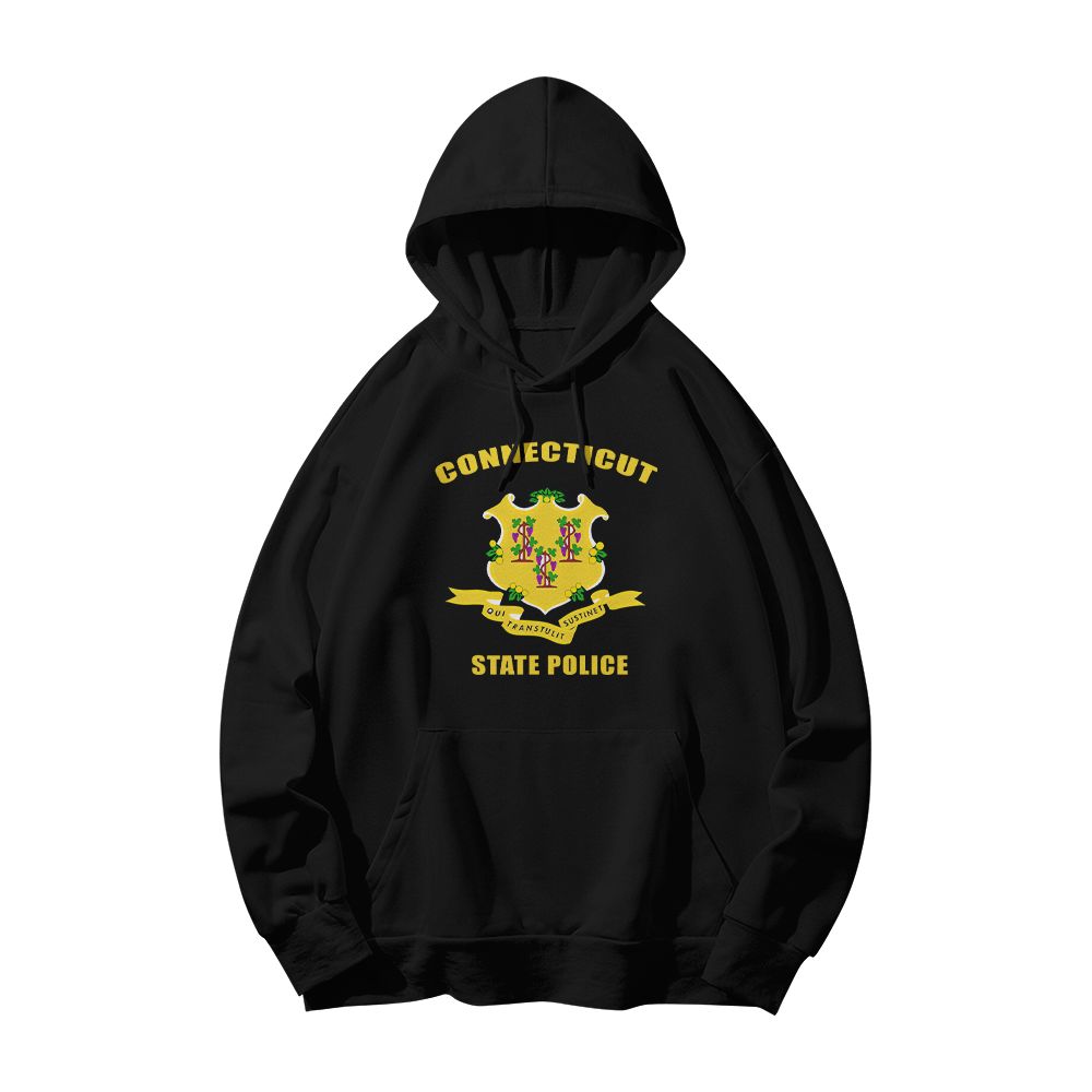 Connecticut State Police Motor Unit Text Graphic T-Shirt