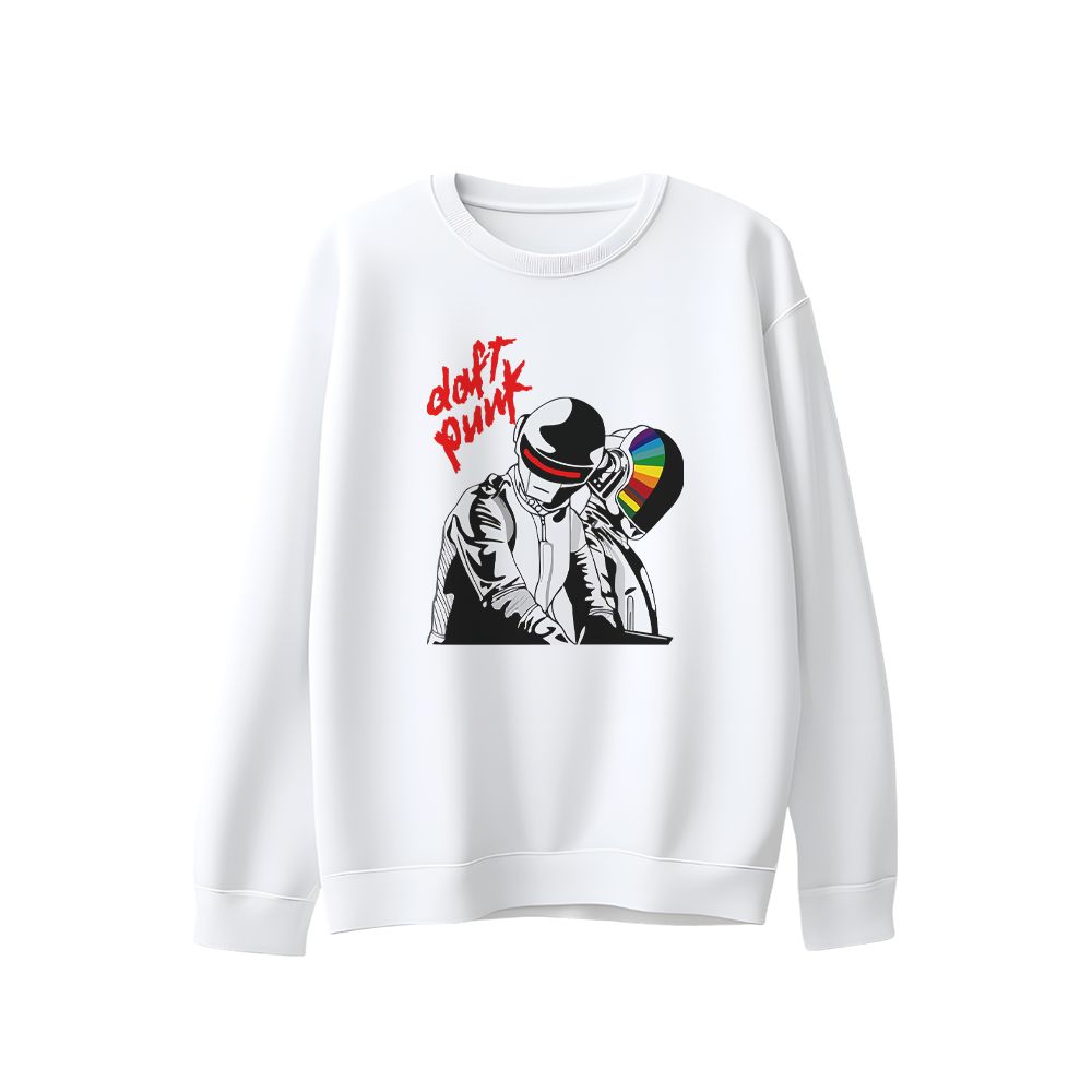 Daft Punk Retro Futuristic Helmet Graphic Vintage T-Shirt