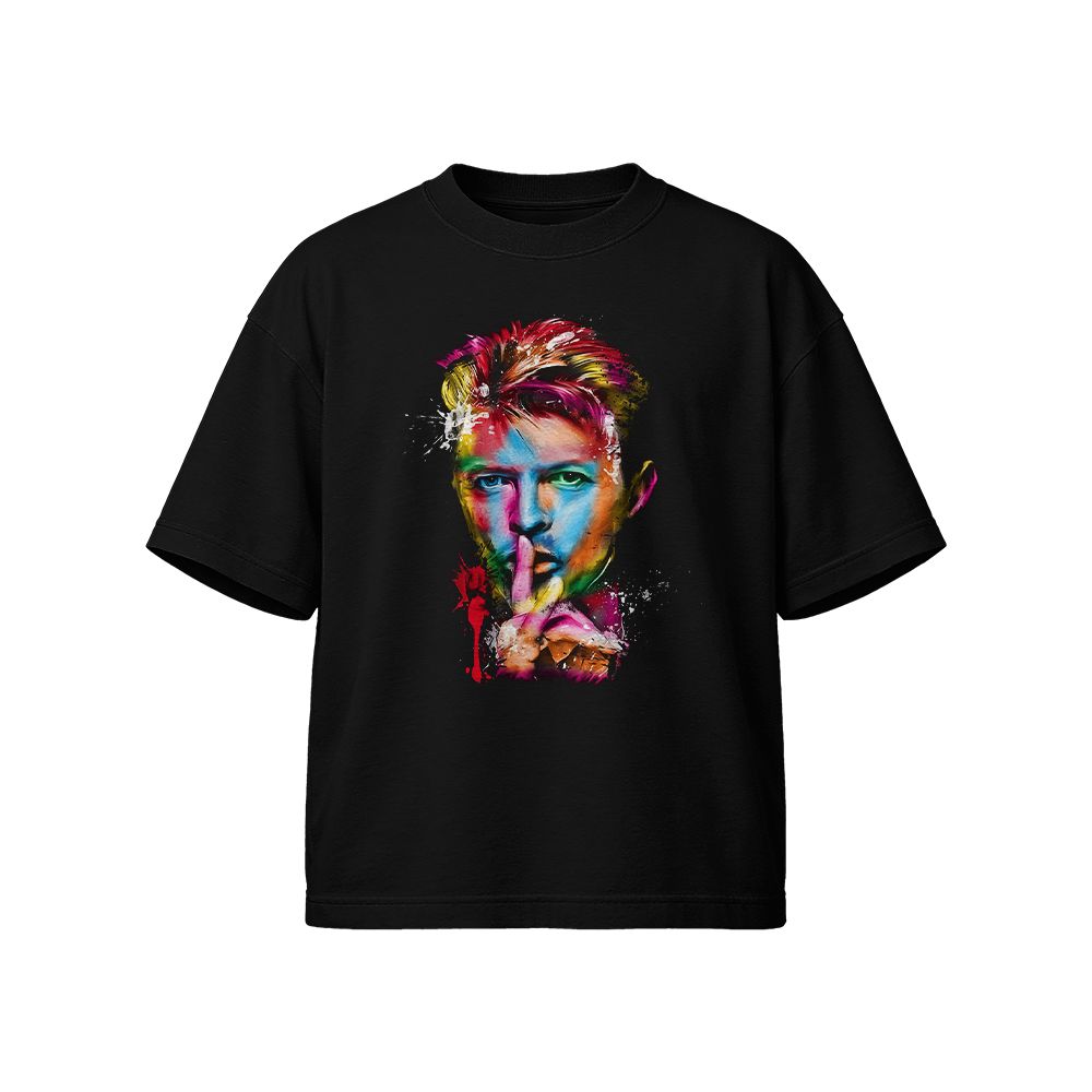 Vintage David Bowie Graphic T-Shirt | Retro Colorful Pop Art Rock Music Tee