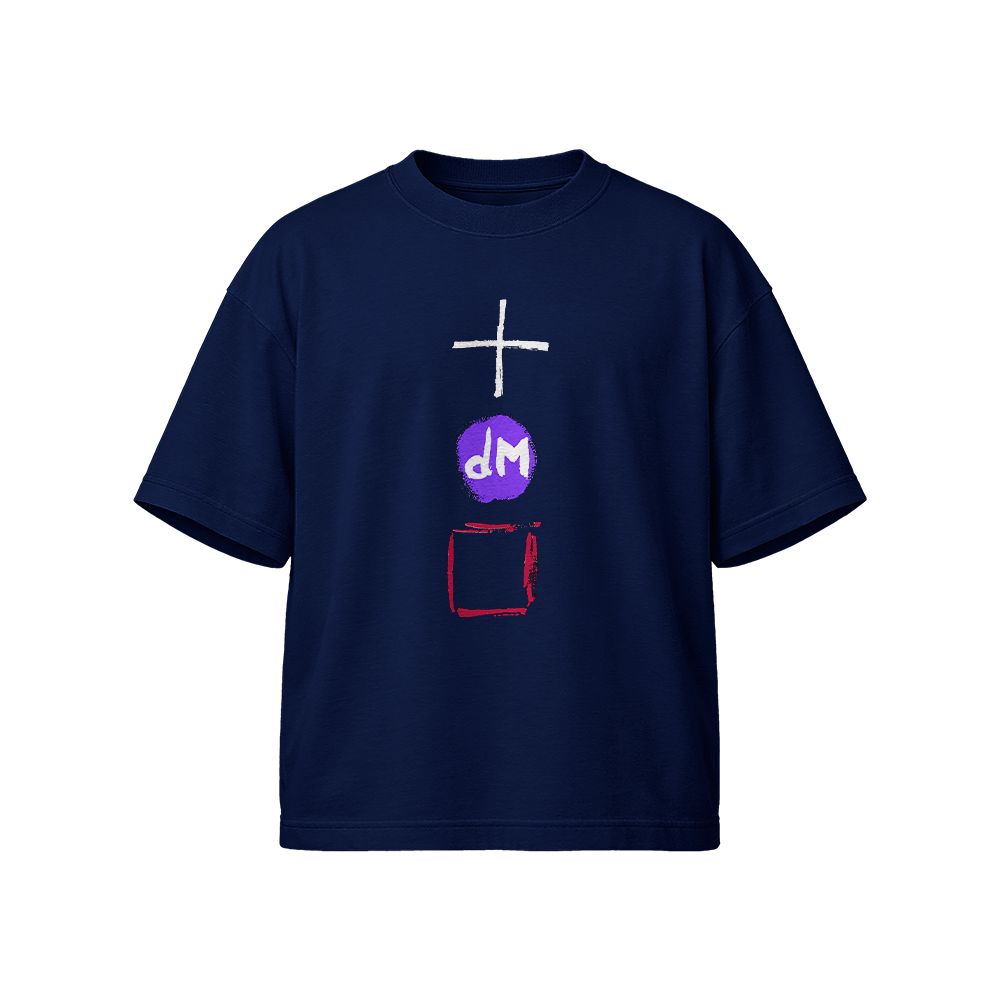 Vintage Depeche Mode Symbols Graphic T-Shirt | Retro 90s Alternative Synth-Pop Band Tee