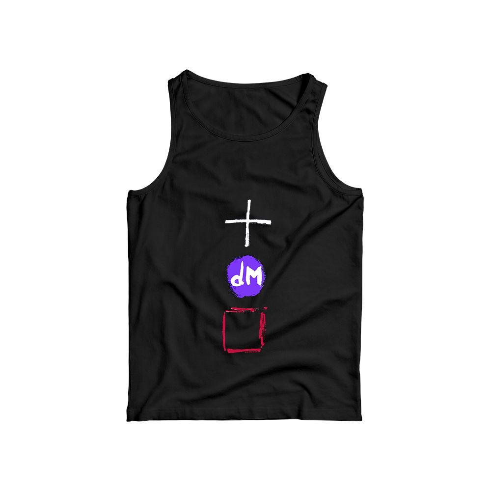 Vintage Depeche Mode Symbols Graphic T-Shirt | Retro 90s Alternative Synth-Pop Band Tee