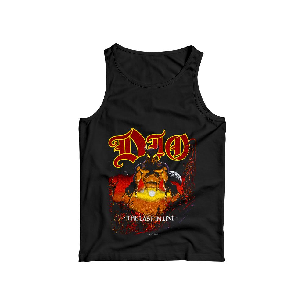 Vintage Dio The Last in Line Graphic T-Shirt | Retro 80s Heavy Metal Band Black Tee