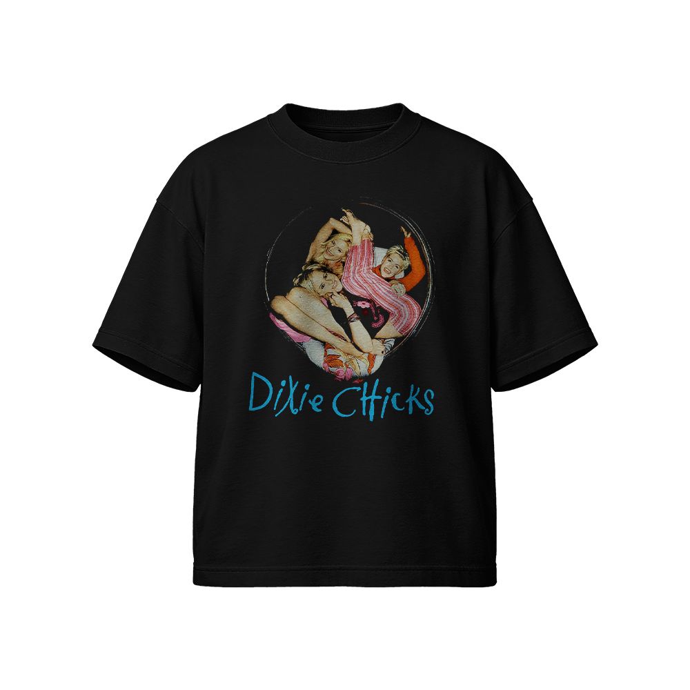 Vintage Dixie Chicks Graphic T-Shirt | Retro Y2K Country Pop Music Band Navy Tee