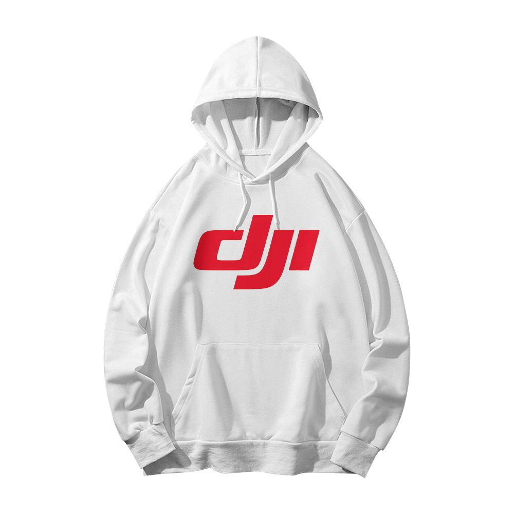 Official DJI Logo Graphic T-Shirt | Retro Drone Pilot Tech Culture Casual Black Tee