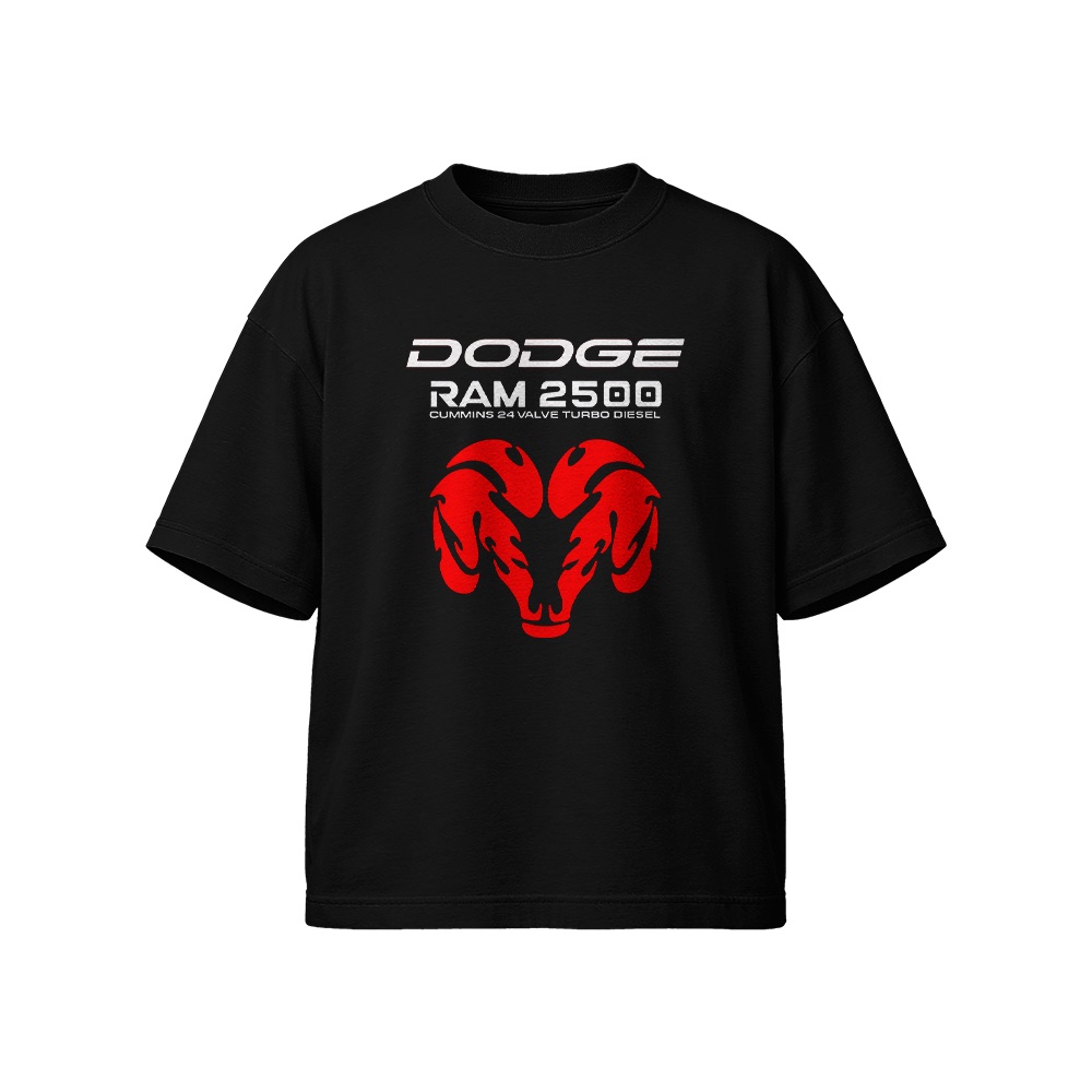 Vintage Dodge Ram 2500 Cummins Turbo Diesel T-Shirt - Retro Graphic Tee - Heavyweight Oversized Streetwear Shirt