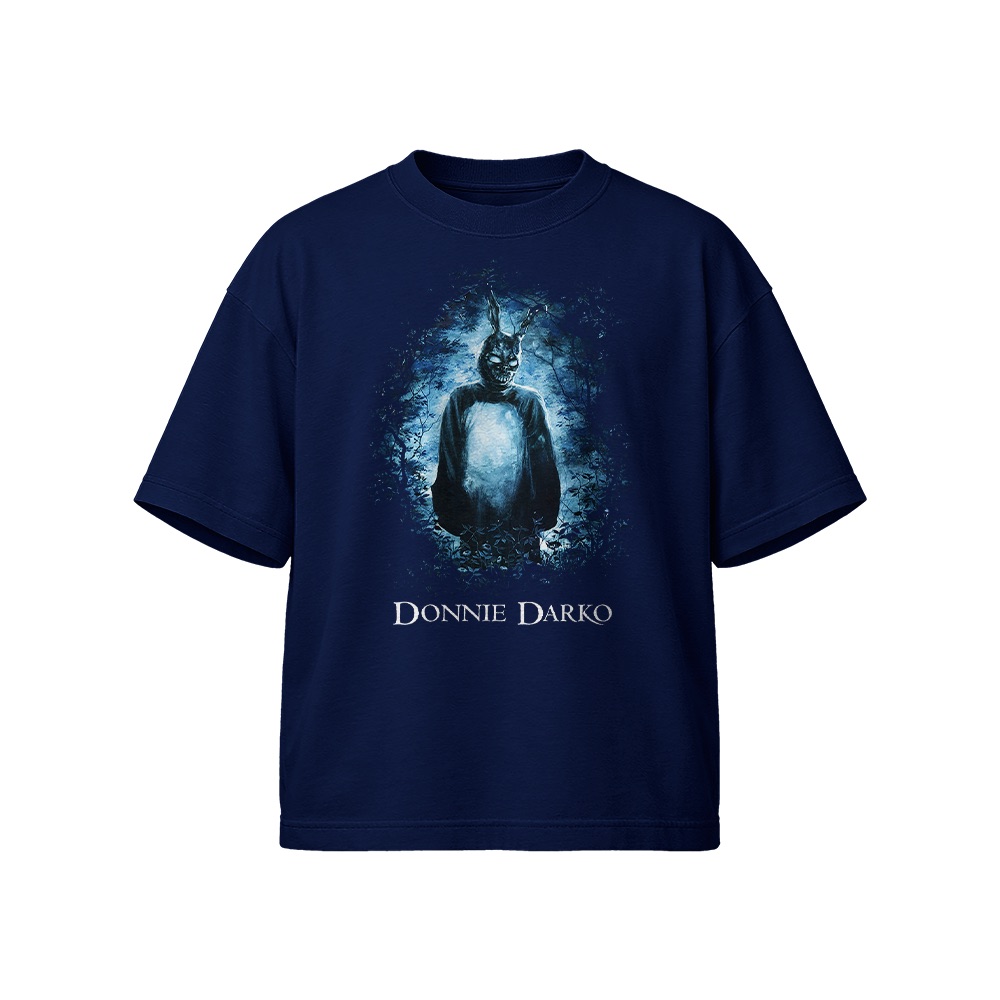 Vintage Donnie Darko Frank the Rabbit T-Shirt - Retro Cult Classic Movie Graphic Tee - Heavyweight Oversized Streetwear Shirt