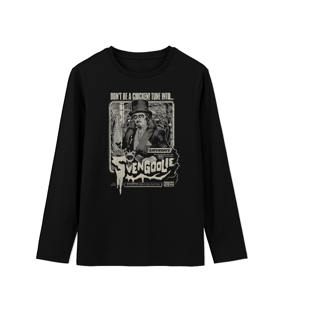 Vintage Svengoolie Horror Host T-Shirt - Retro MeTV Cult Classic Graphic Tee - Heavyweight Oversized Streetwear Shirt