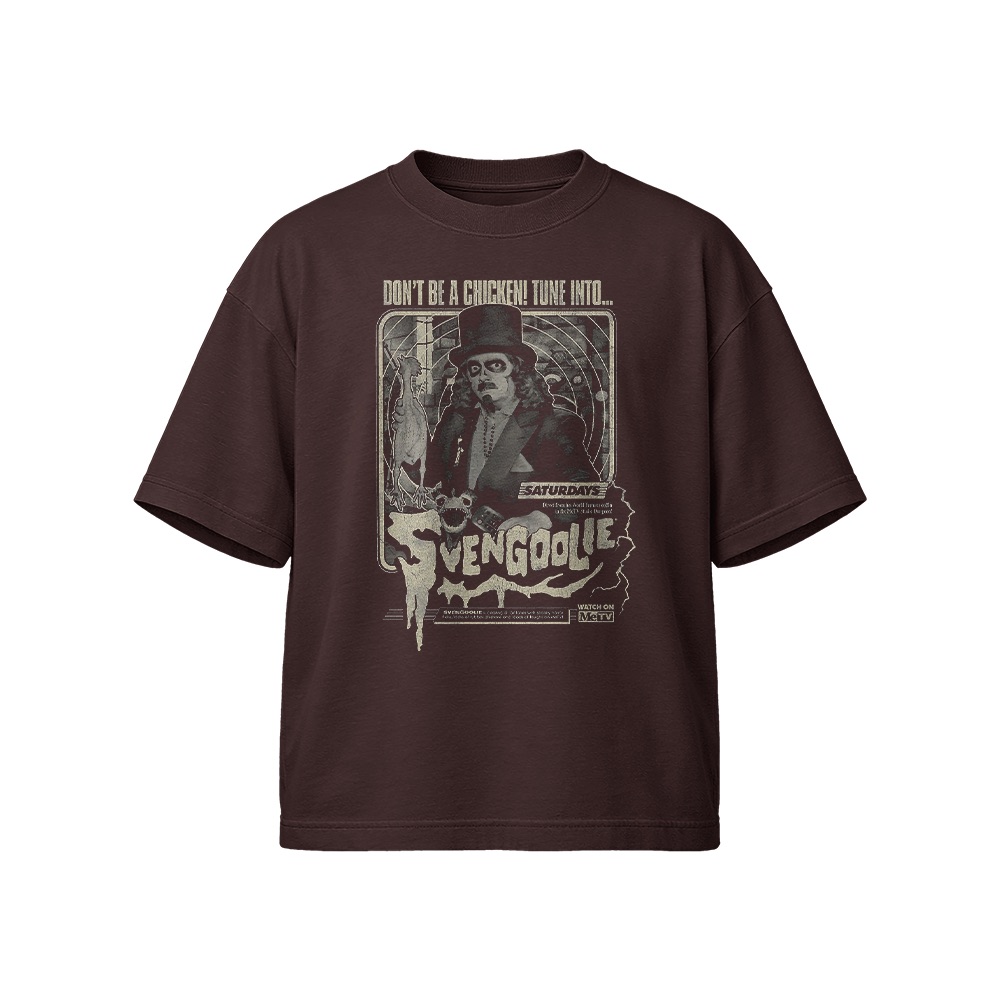 Vintage Svengoolie Horror Host T-Shirt - Retro MeTV Cult Classic Graphic Tee - Heavyweight Oversized Streetwear Shirt