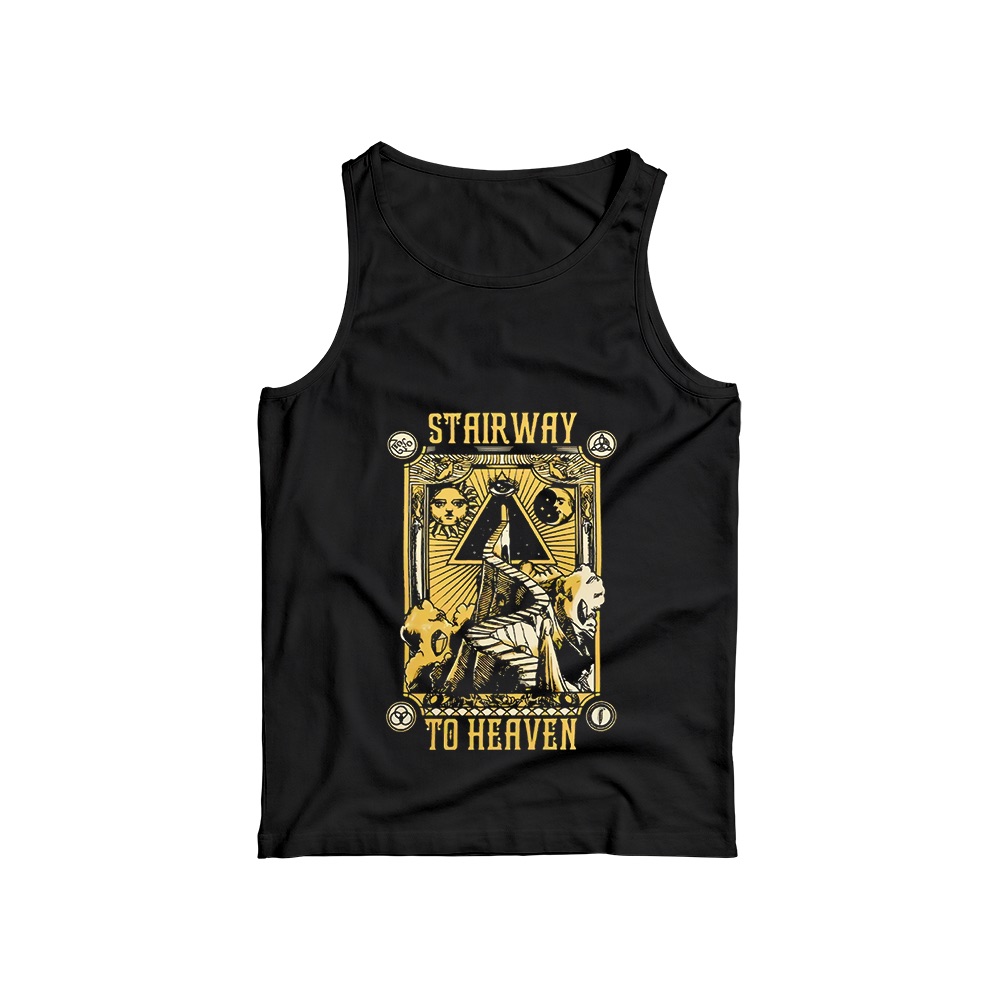 Led Zeppelin Stairway to Heaven Graphic T-Shirt - Retro Classic Rock Oversized Tee