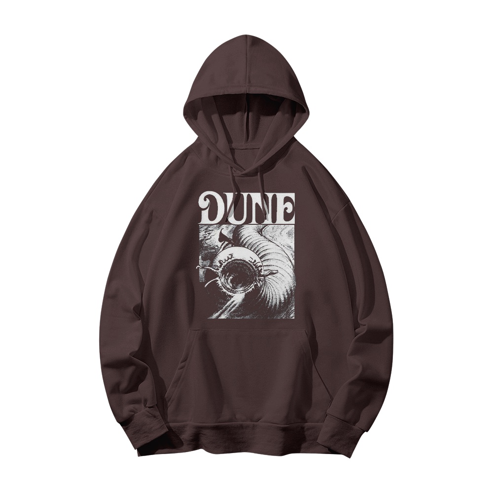 Dune Sandworm Graphic T-Shirt - Retro Sci-Fi Oversized Tee