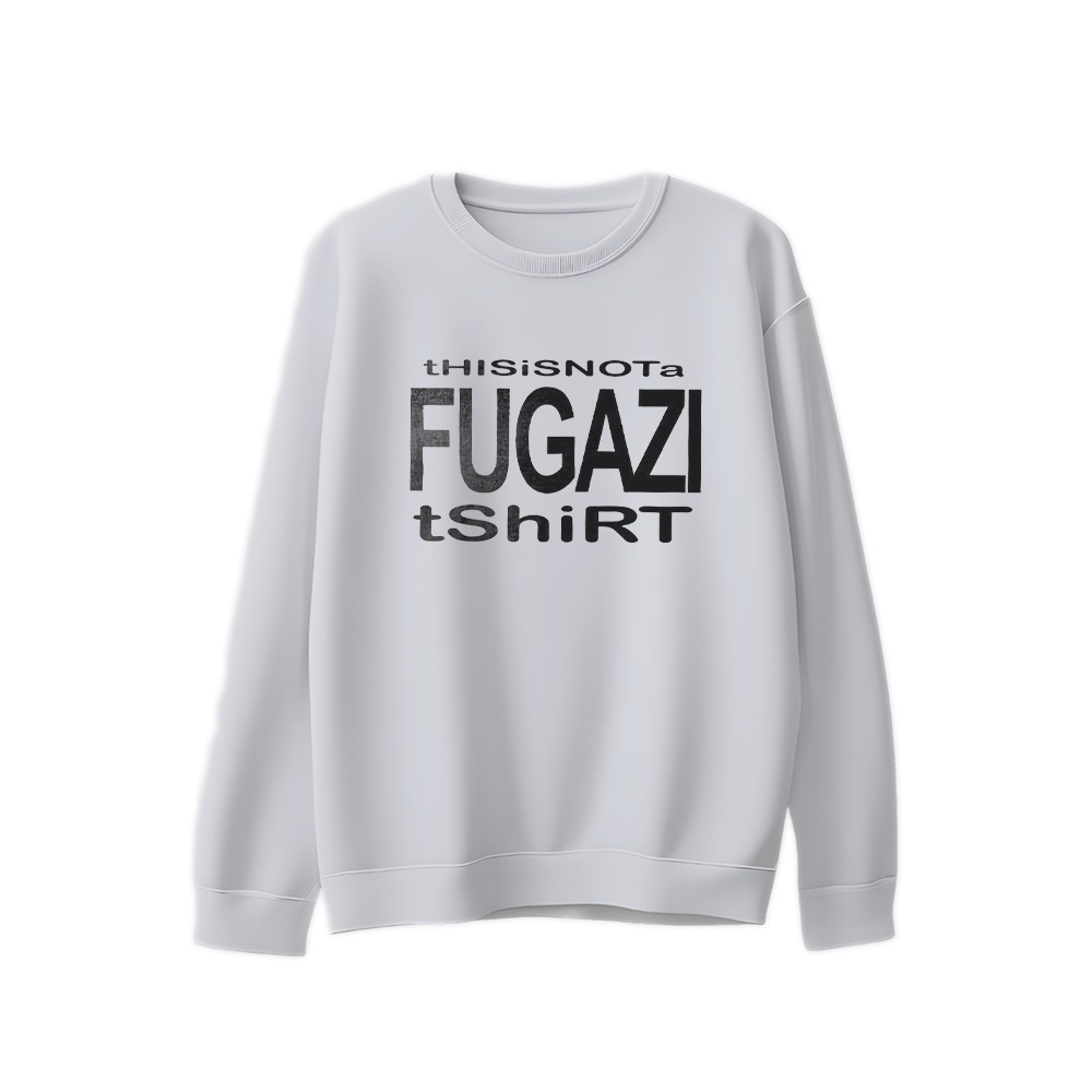 Fugazi This Is Not a T-Shirt Graphic Tee - Retro Punk Rock Oversized Shirt