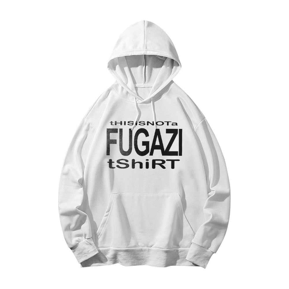 Fugazi This Is Not a T-Shirt Graphic Tee - Retro Punk Rock Oversized Shirt