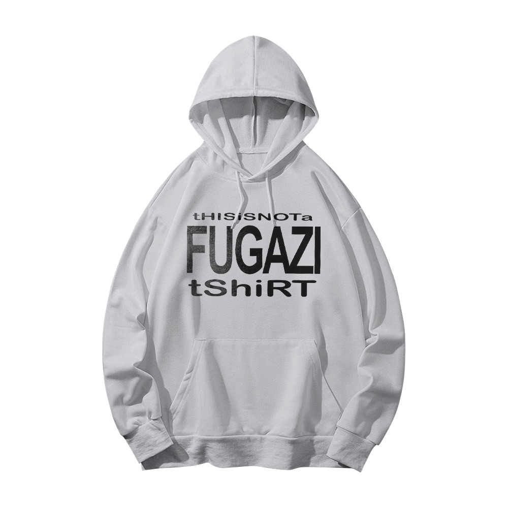 Fugazi This Is Not a T-Shirt Graphic Tee - Retro Punk Rock Oversized Shirt