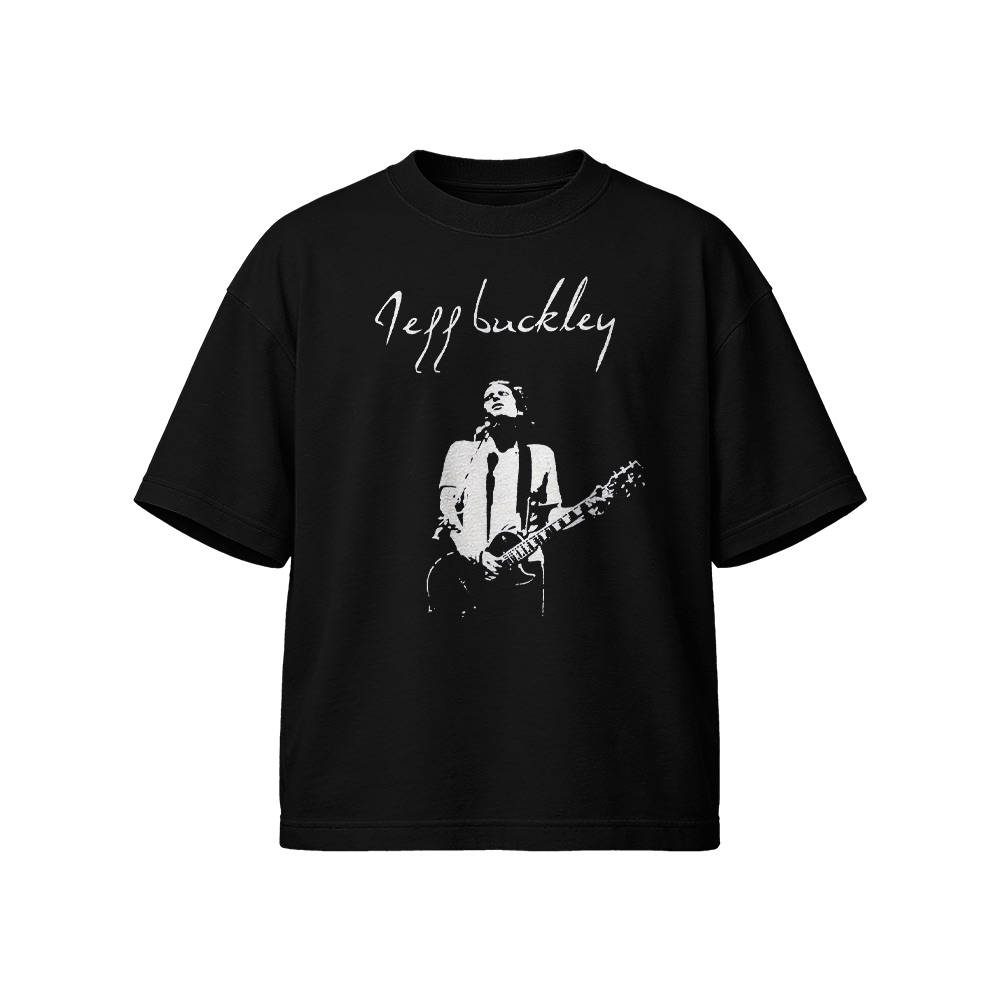 Jeff Buckley Portrait Graphic T-Shirt - Retro Alternative Rock Oversized Tee