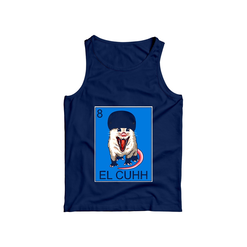 El Cuhh Opossum Loteria Graphic T-Shirt - Retro Mexican Card Oversized Tee