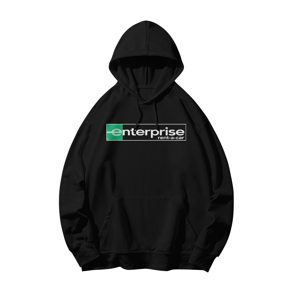 Enterprise Rent-A-Car Logo Graphic T-Shirt - Retro Corporate Satire Oversized Tee