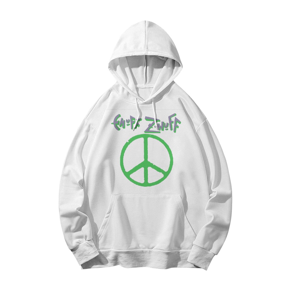 Enuff Z'Nuff Peace Sign Graphic T-Shirt - Retro Glam Rock Oversized Tee