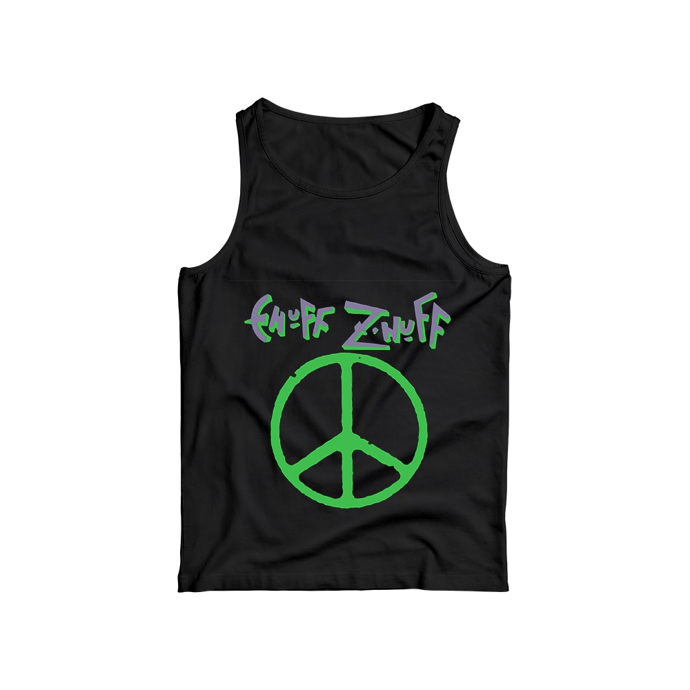 Enuff Z'Nuff Peace Sign Graphic T-Shirt - Retro Glam Rock Oversized Tee