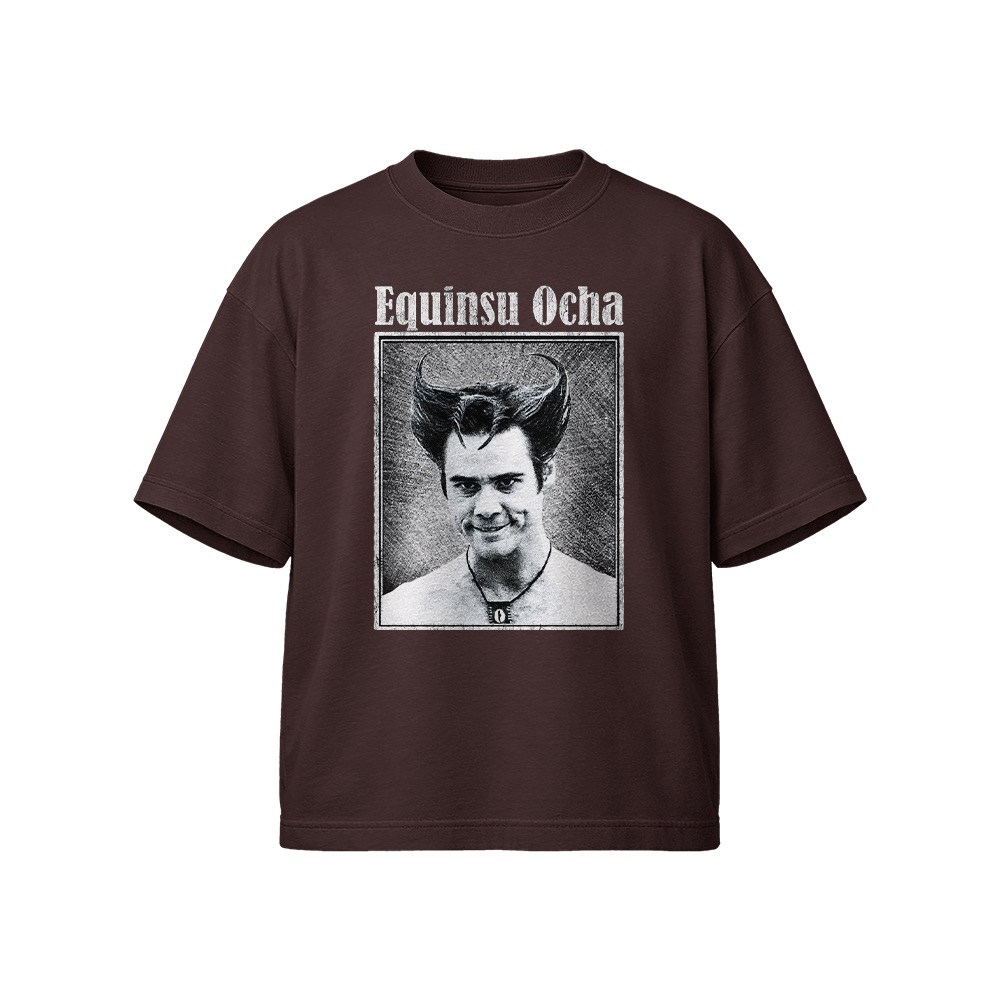 Equinsu Ocha Portrait Graphic T-Shirt - Retro Comedy Cinema Oversized Tee