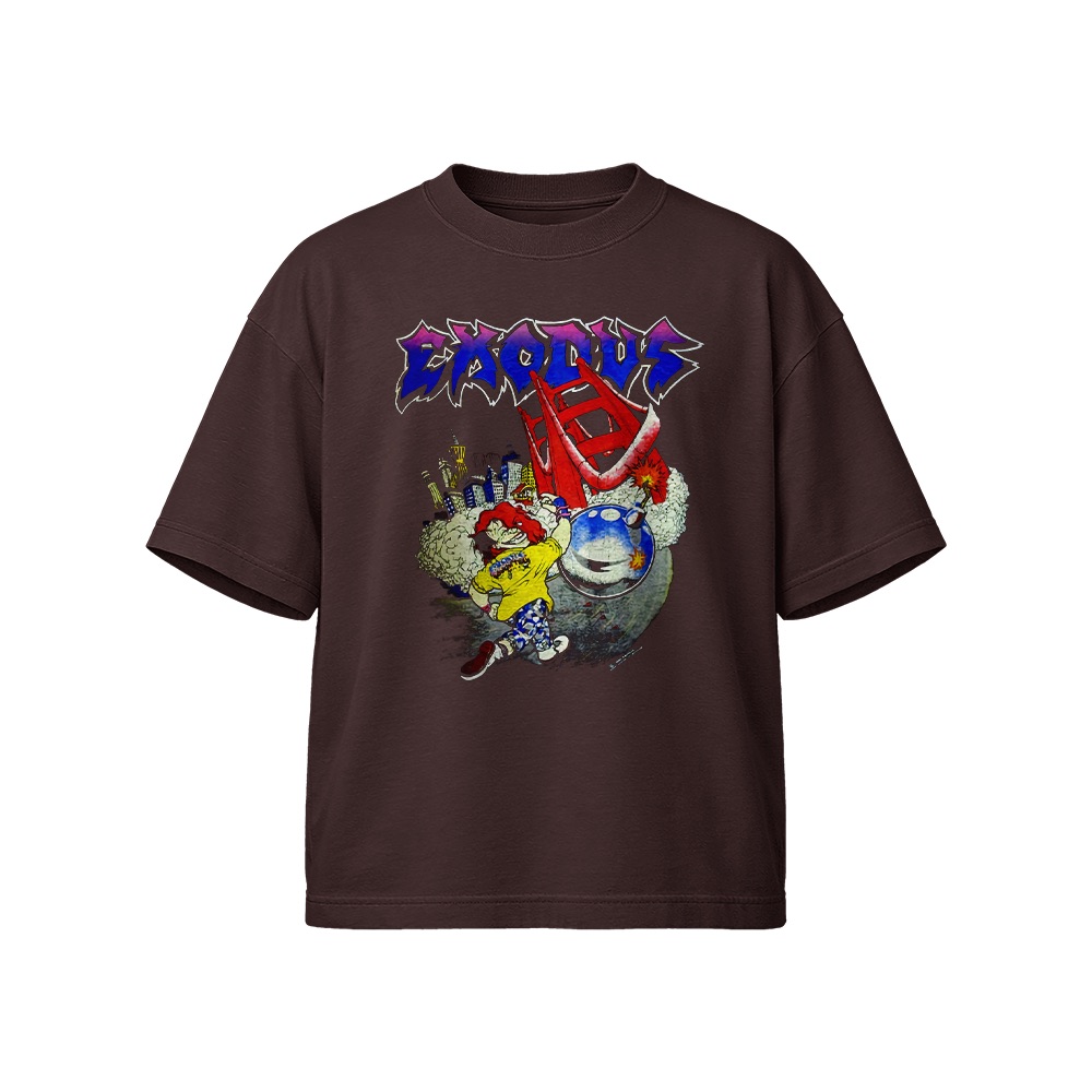 Exodus Bonded by Blood Graphic T-Shirt - Retro Thrash Metal Oversized Tee