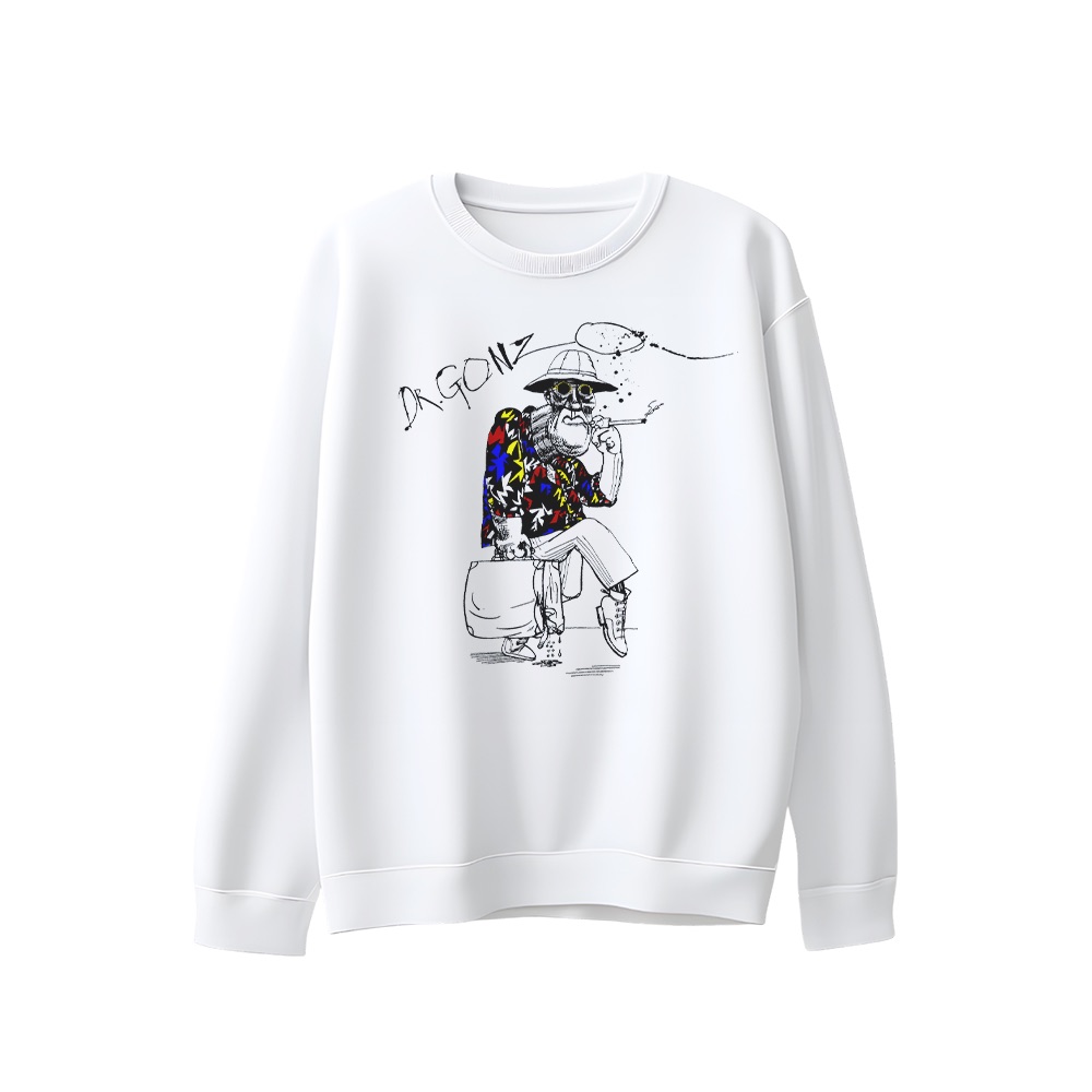 Dr. Gonzo Fear and Loathing Graphic T-Shirt - Retro Counterculture Oversized Tee